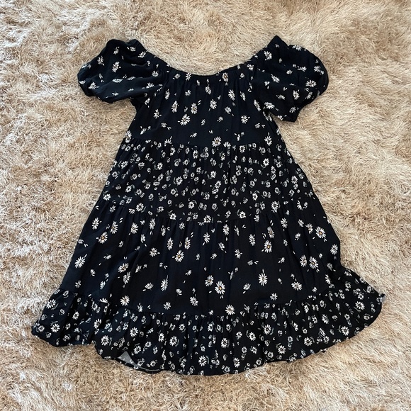 Maurices Daisy Print Sundress, M, Black, EUC - Picture 1 of 7